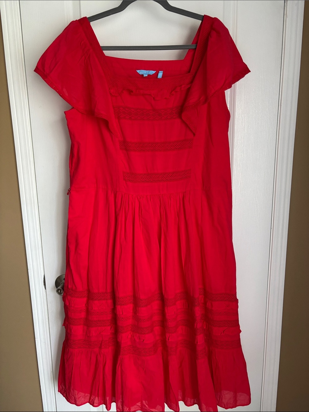 Women’s Red Ruffled Sundress